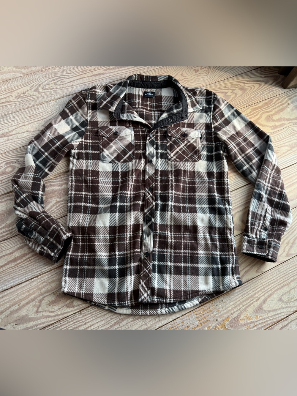 O'Neill Superfleece Plaid Flannel Shirt - Size Large